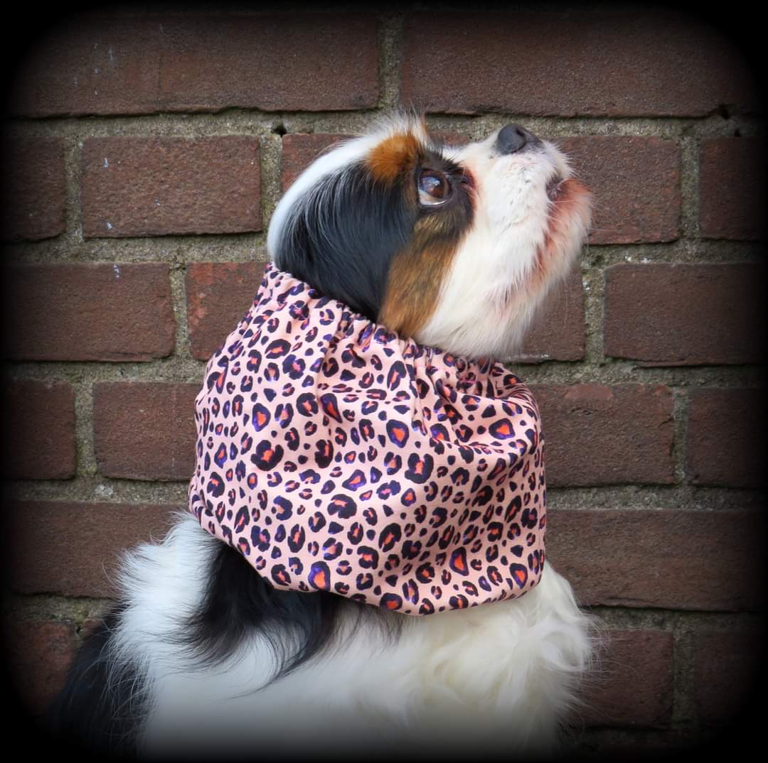 Snood panter roze